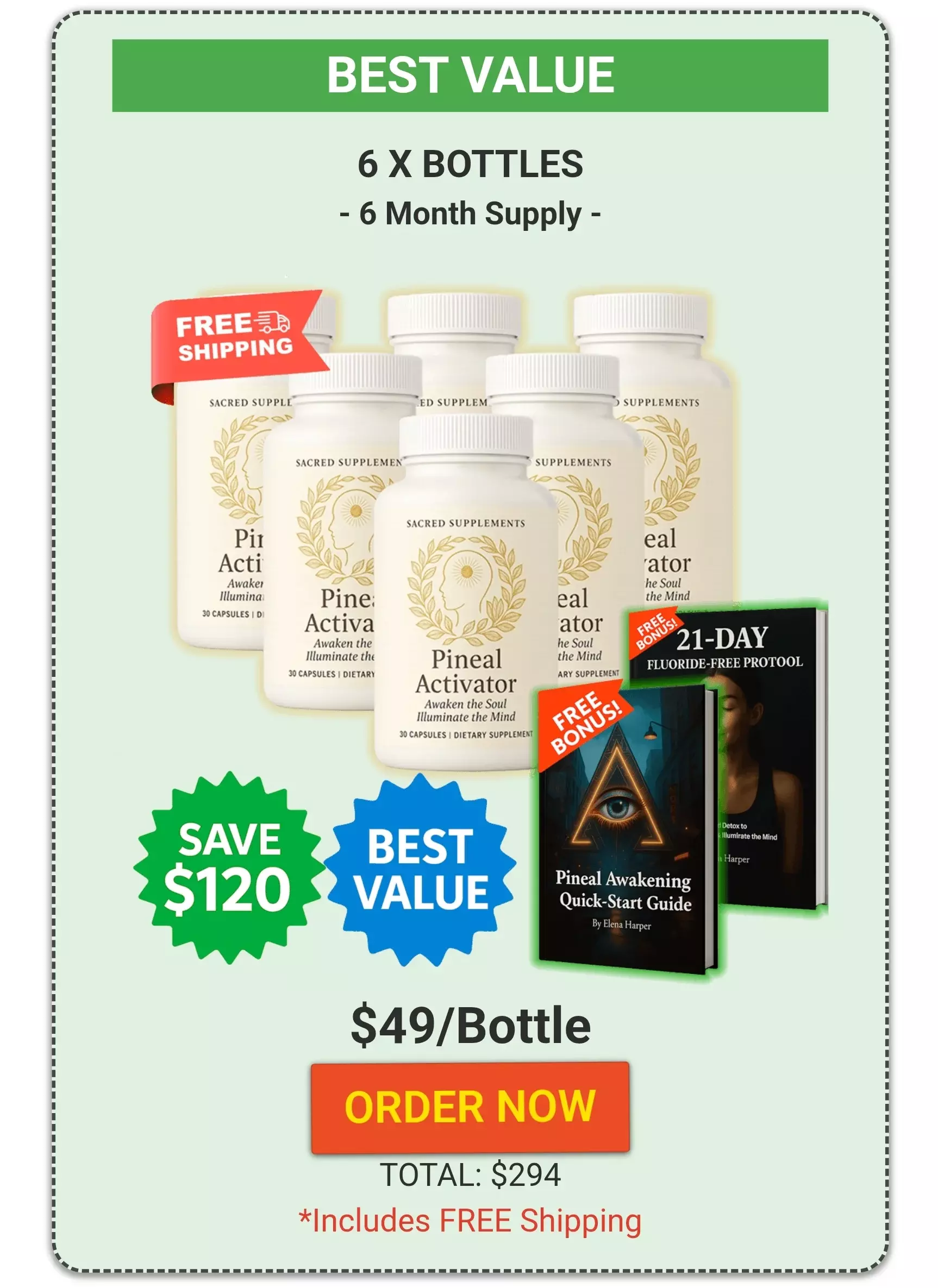 Pineal Activator™ 6 bottles pricing